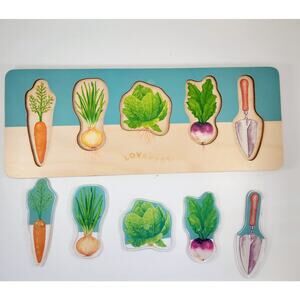 Lovevery Montessori Garden Puzzle from The Adventurer Play Kit Months 16-18